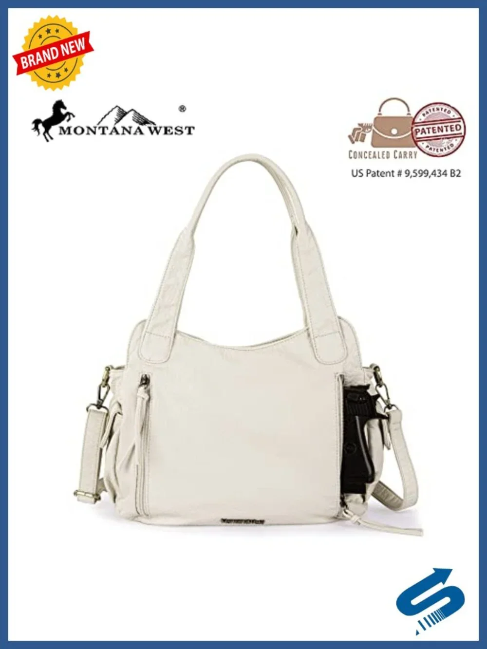 Women Hobo Bag Faux Leather Handbag with Crossbody Strap